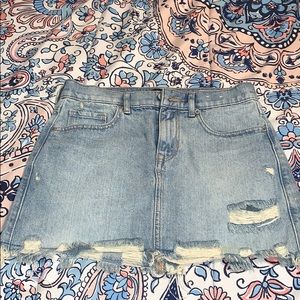 Express Denim Skirt